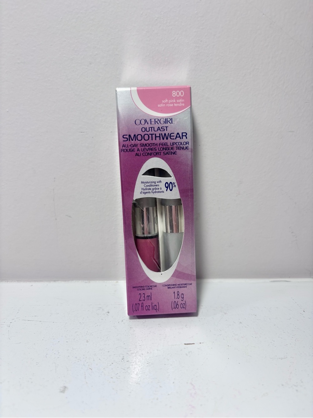 COVERGIRL Outlast Smoothwear Lipcolor & Gloss Duo Soft Pink Satin 800